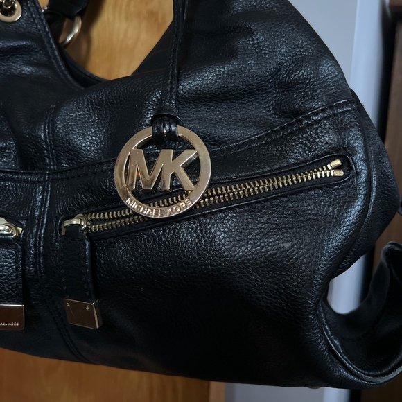 Michael Kors Layton Black Leather Satchel Bag - Picture 8 of 12